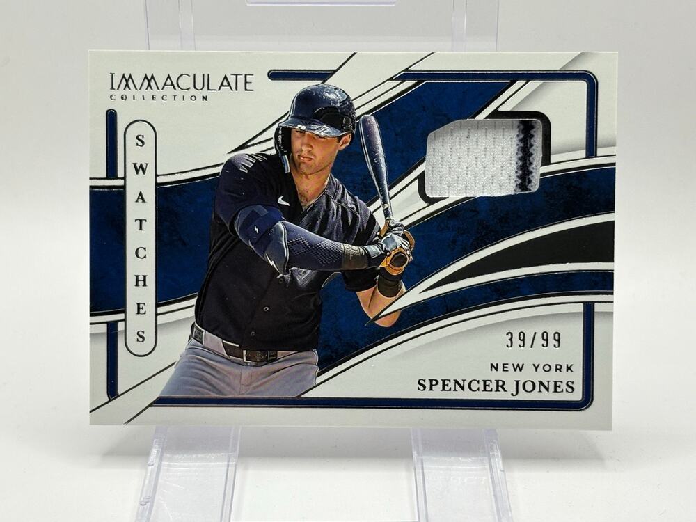 2026 Panini Immaculate Spencer Jones Swatches Jersey Patch 39/99 SP Yankees